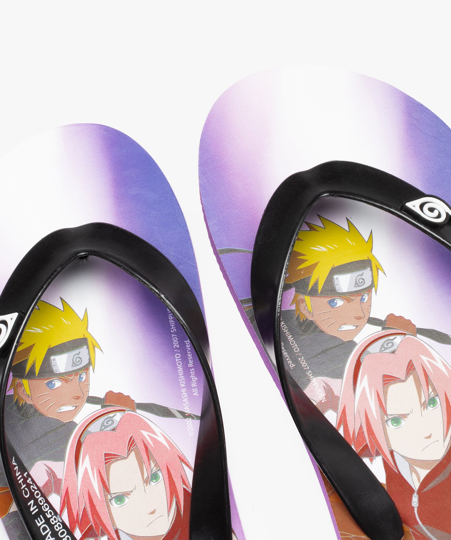 Tongs femme à semelle imprimée – Naruto violet | GEMO