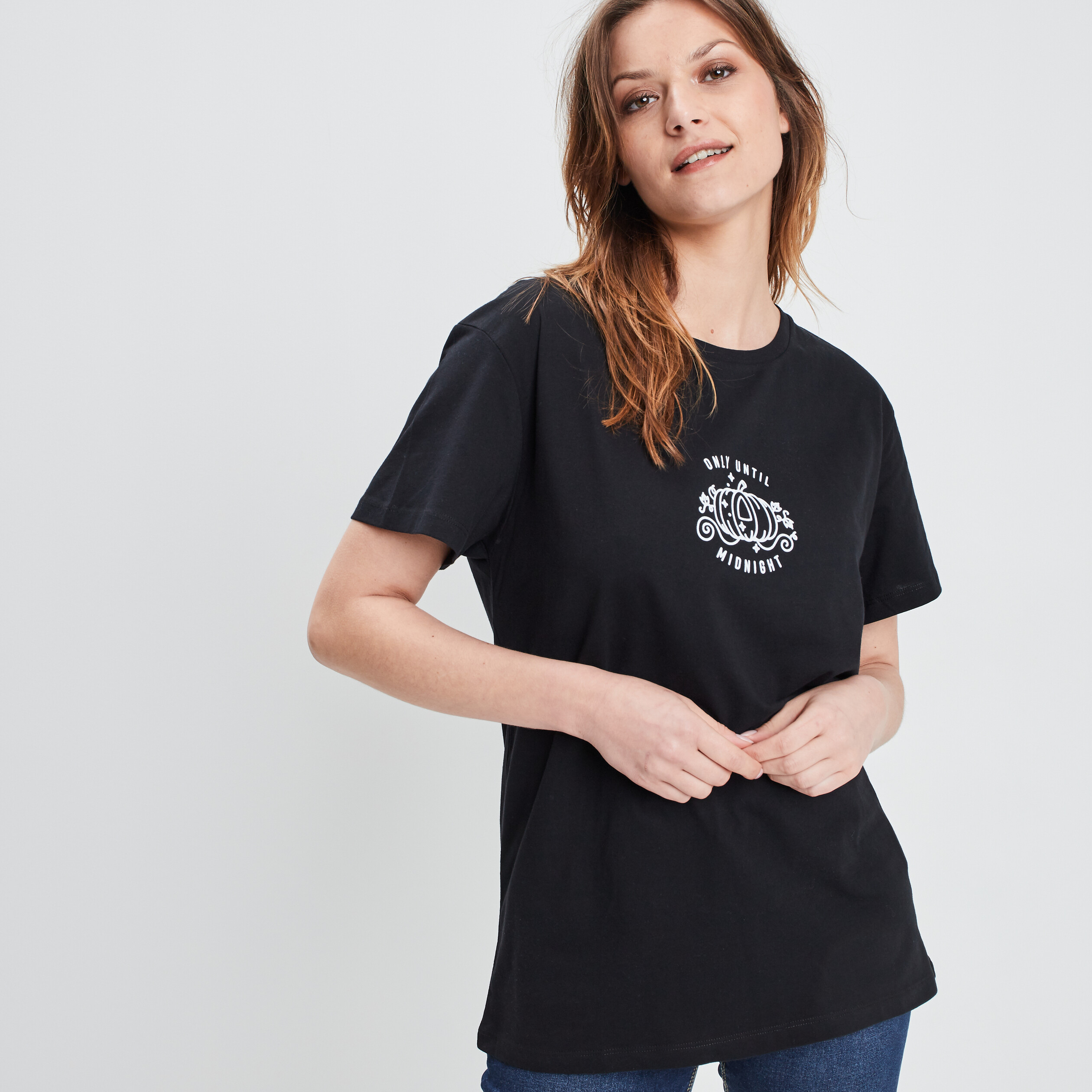 T-shirt Cendrillon noir femme | La Halle