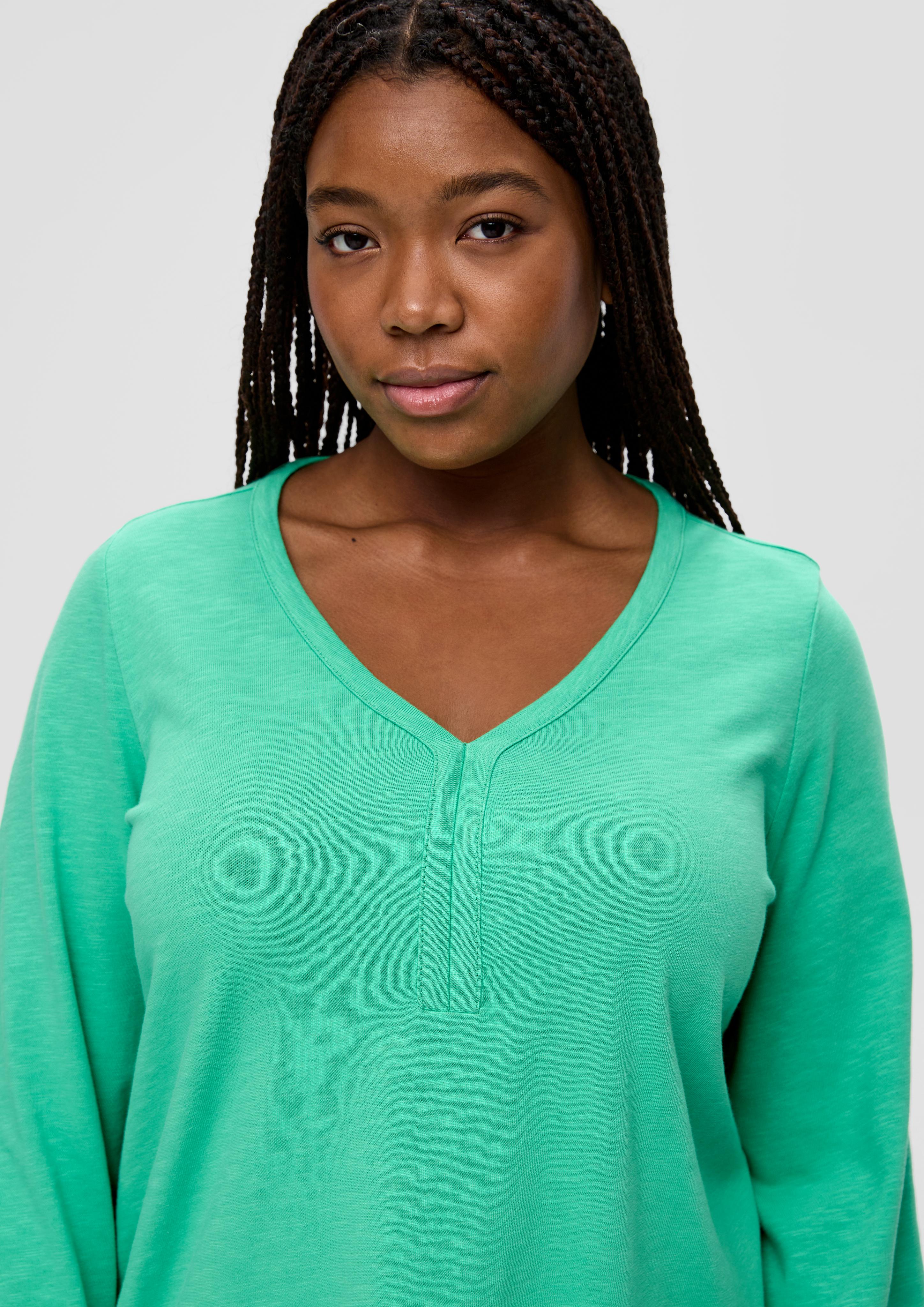 Longsleeve mit Flammgarnstruktur  2139156-7588