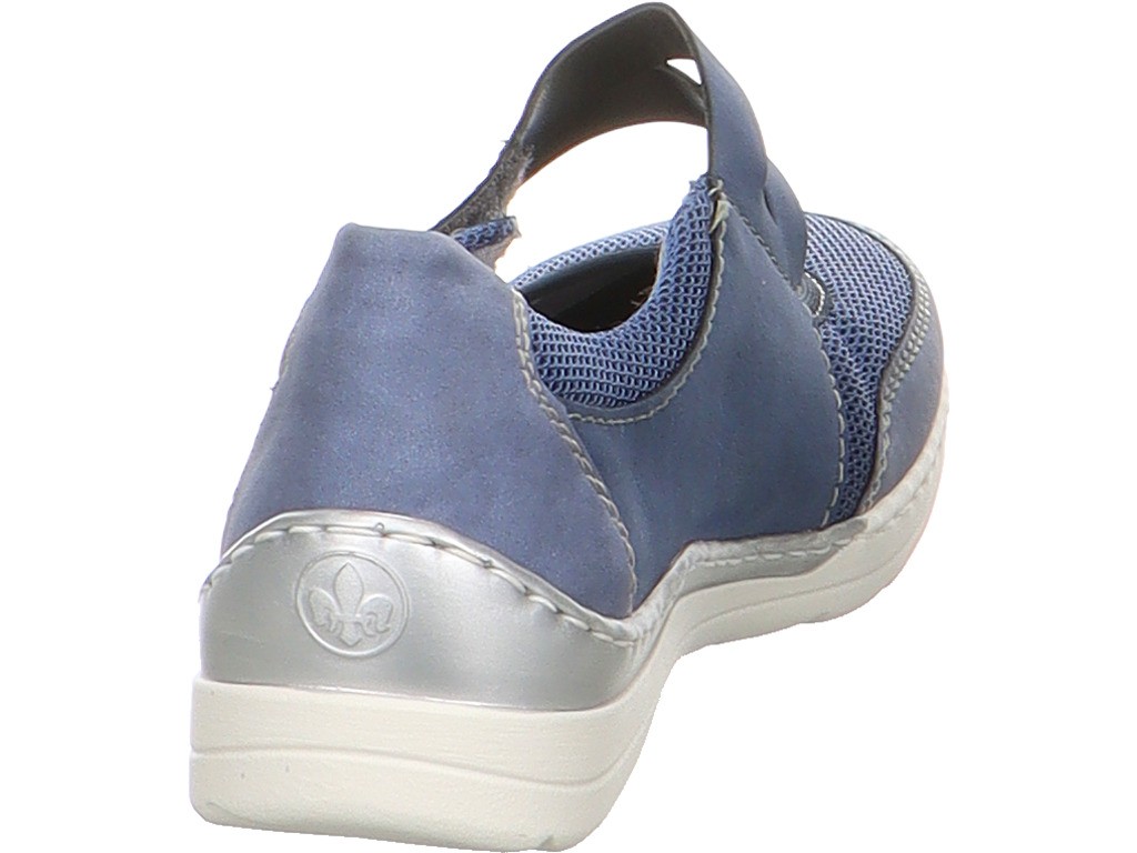 RIEKER Sportliche Slipper blau