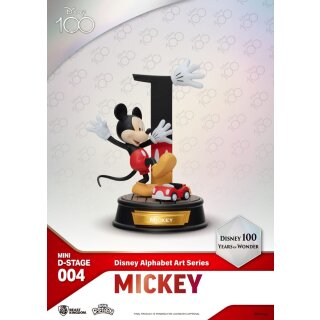 Disney Mini Diorama Stage Statuen 6-er Pack 100 Years of Wonder-Disney Alphabet Art 10 cm