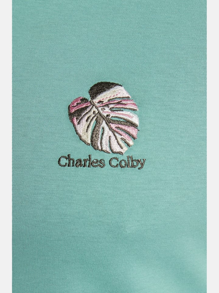 Charles Colby Doppelpack T-Shirt EARL RHODIN in helllila grün günstig kaufen