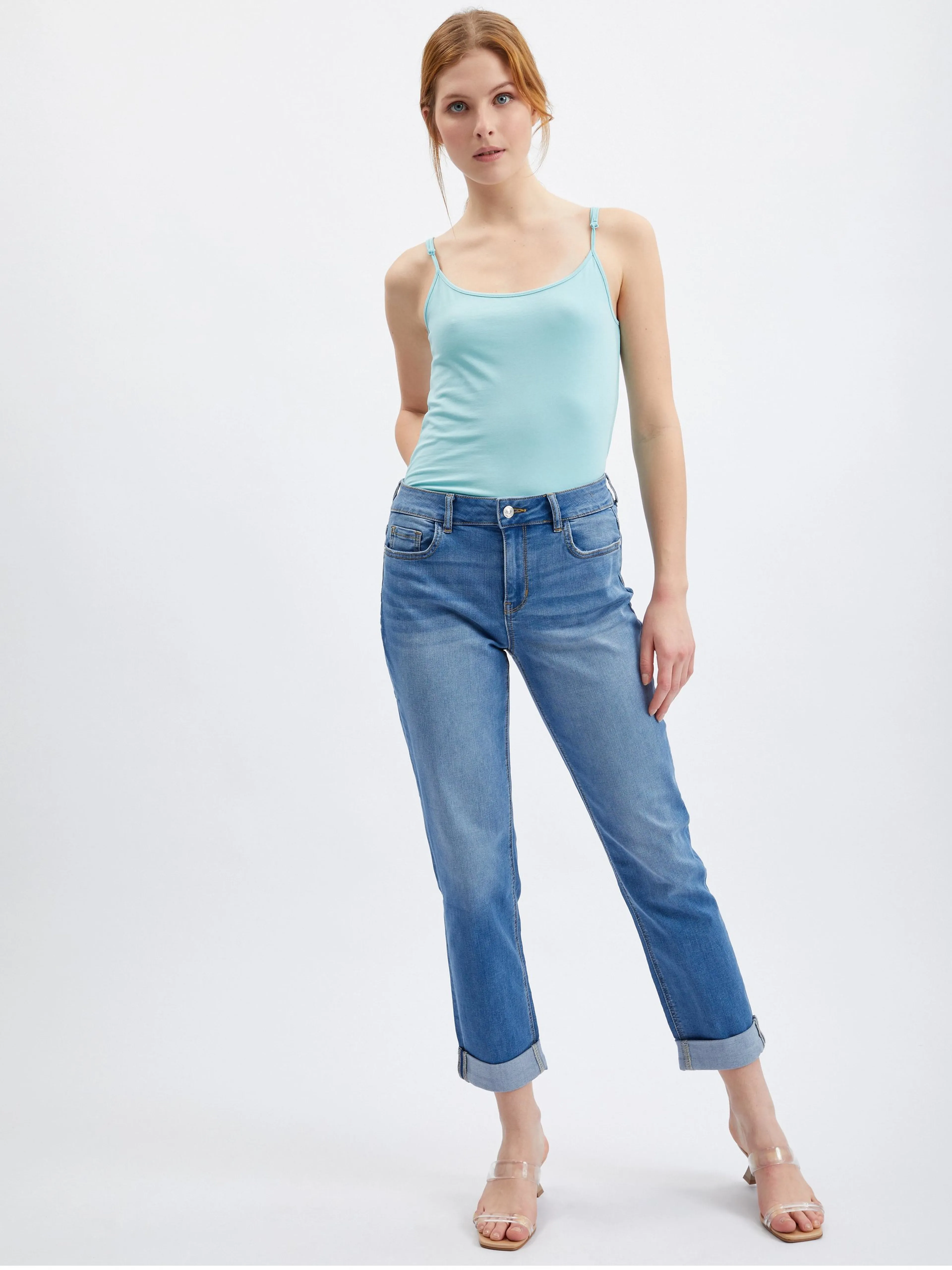 Hellblaues Damen-Tank-Top ORSAY