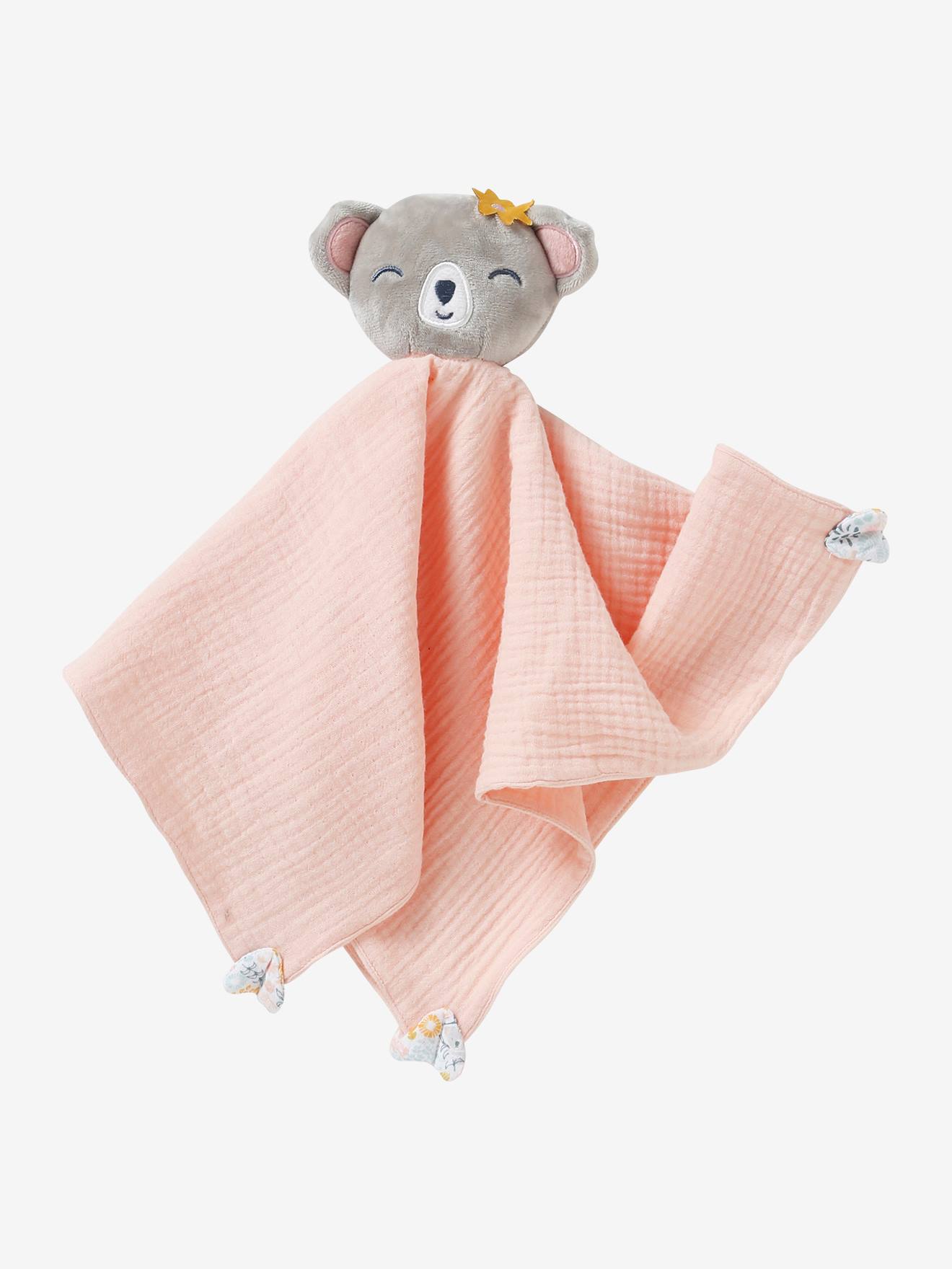 Coffret cadeau 3 pièces : lange + doudou + hochet koala