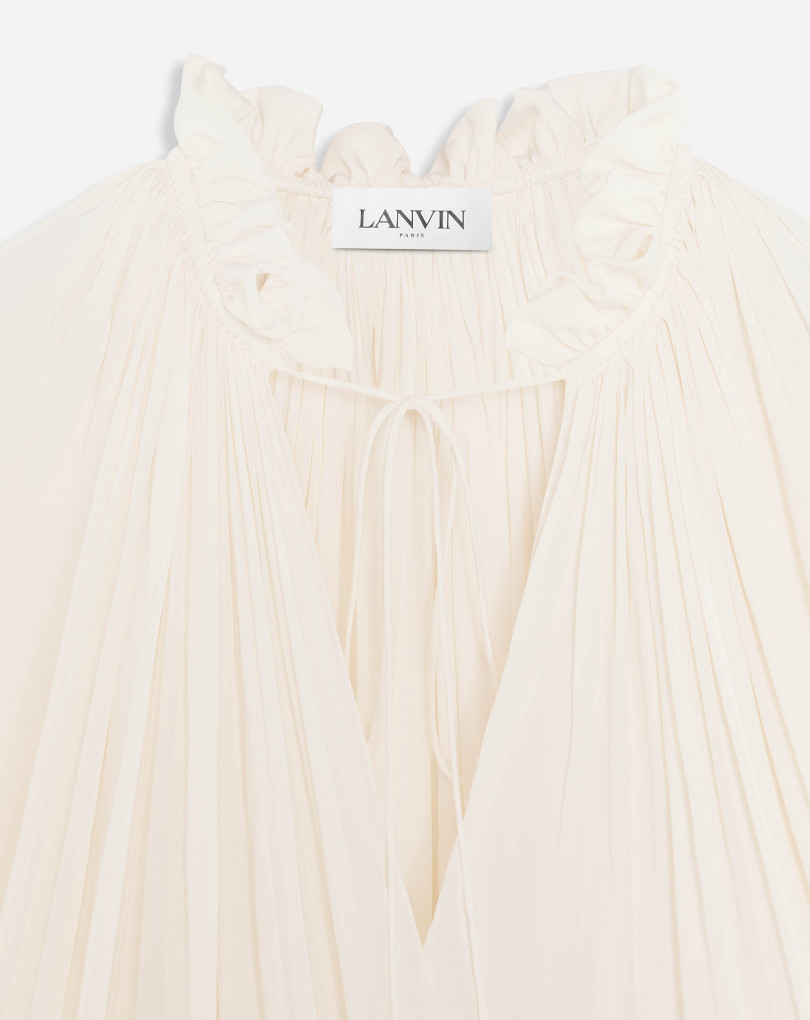 BLOUSE A MANCHES LONGUES CHARMEUSE