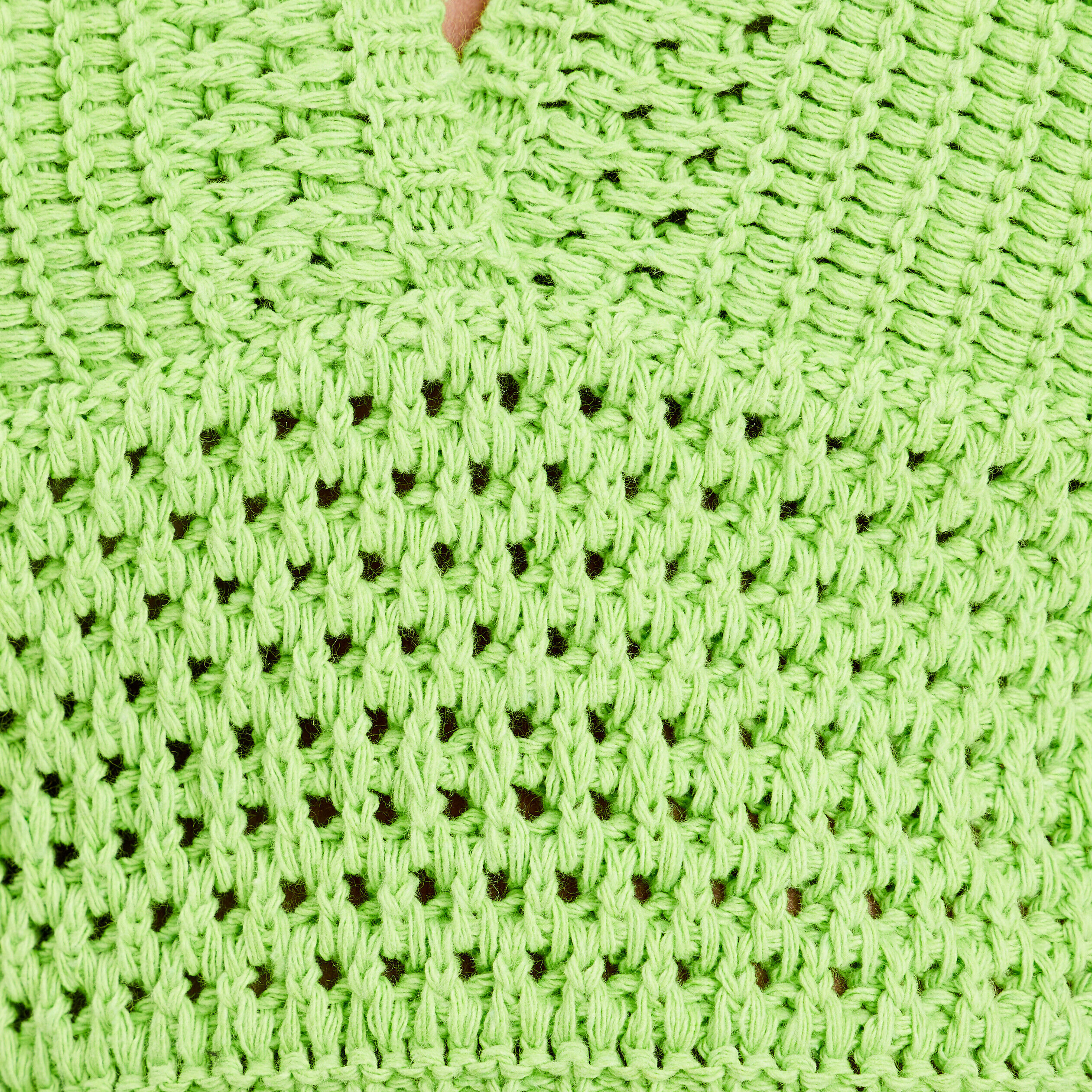 Crop top en crochet vert femme | Cache Cache