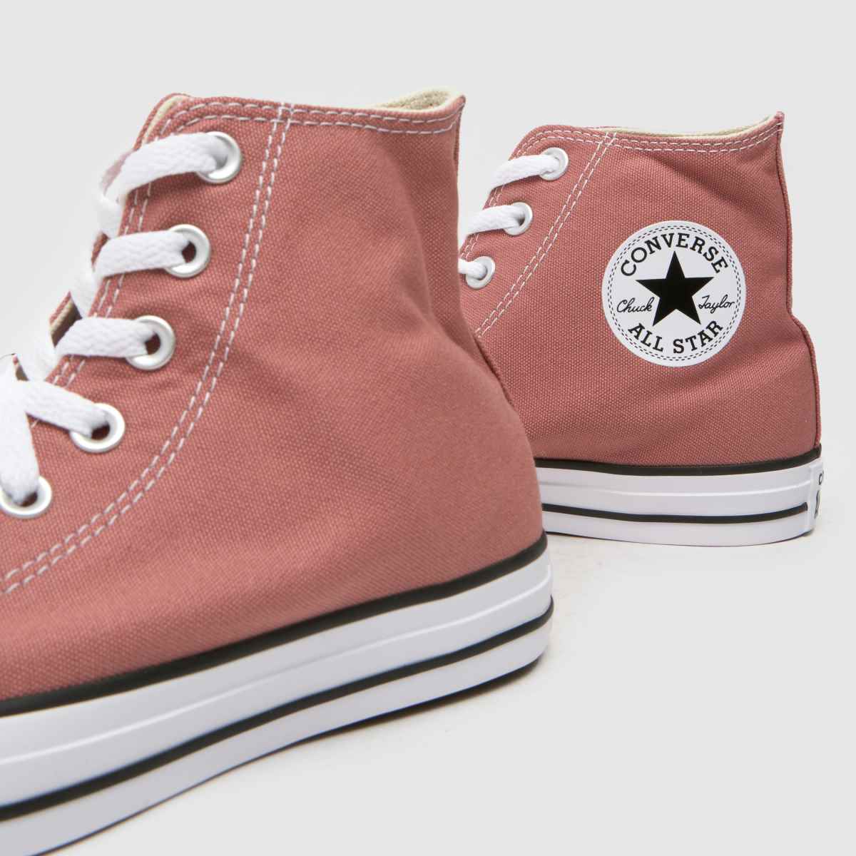 Converse – All Star – Rosa höga sneakers