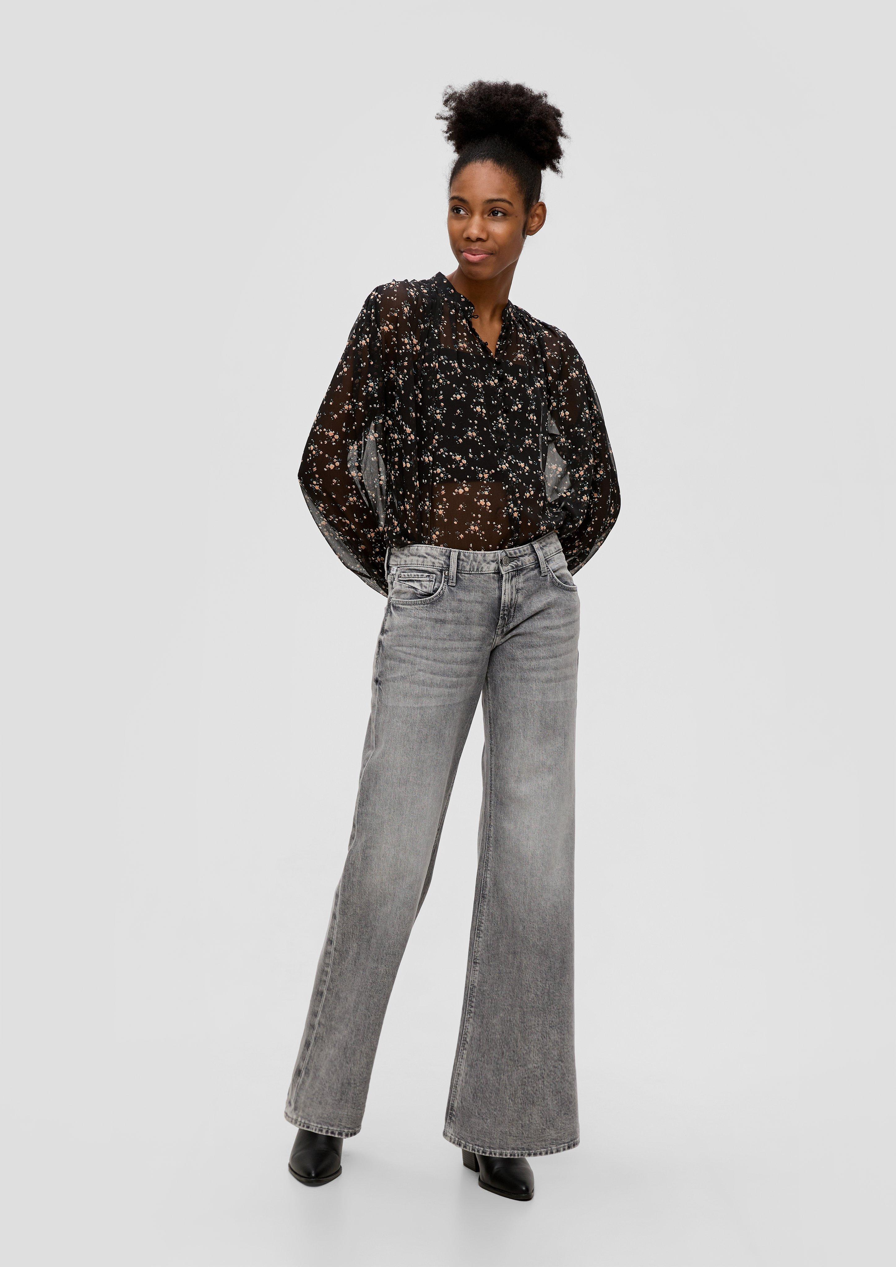 Jeans Catie / Slim Fit / Low Rise / Wide Leg / Baumwollmix  2143364-93Z7