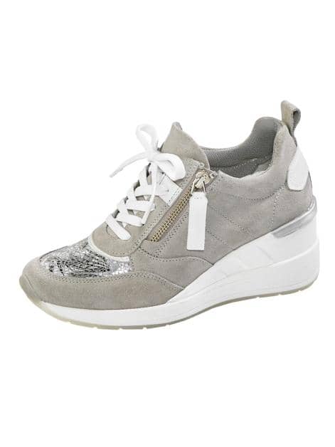 Schnürschuh mit seitlichem Reißverschluss