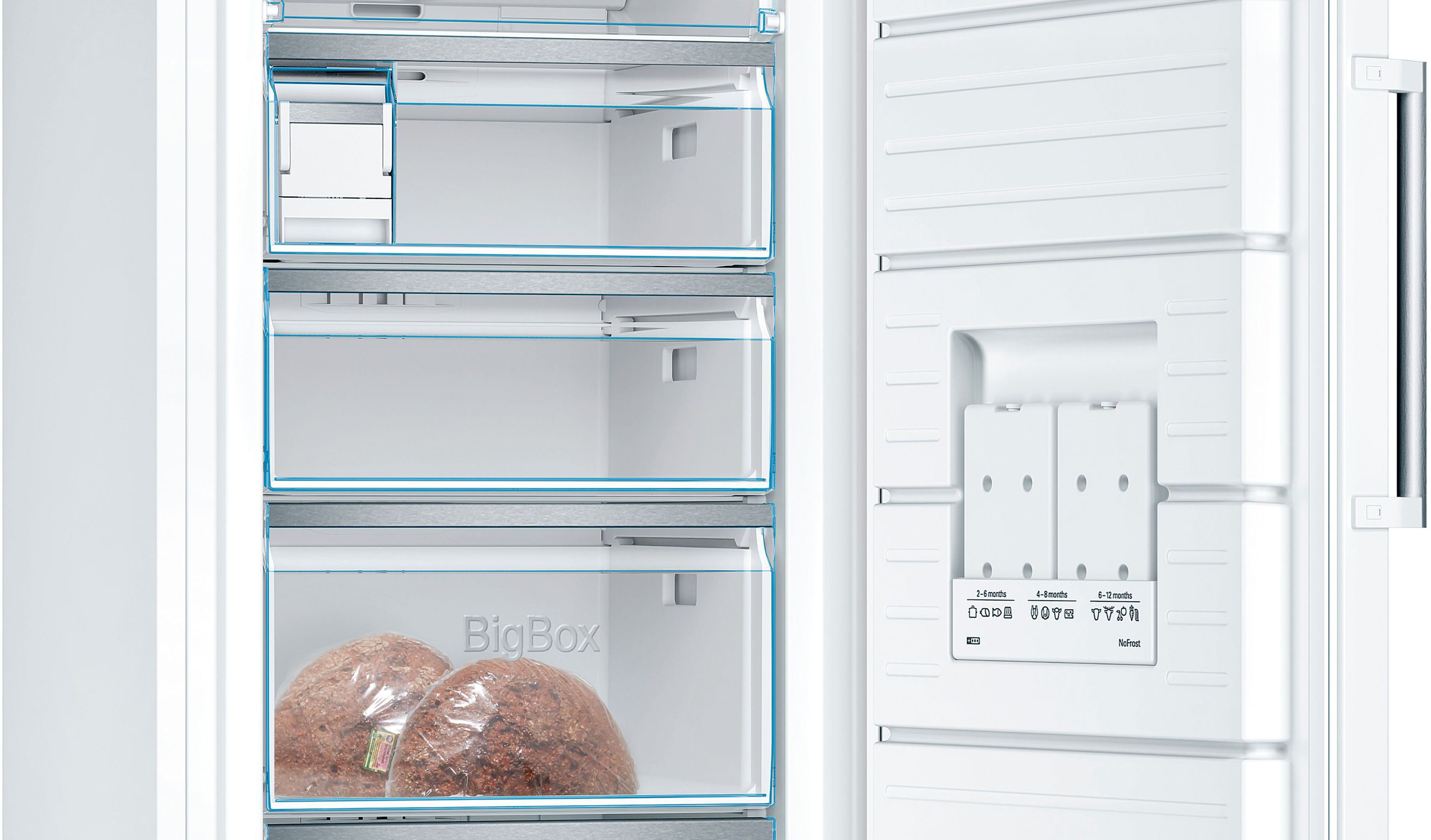 BOSCH Gefrierschrank GSN51AWCV, 161 cm hoch, 70 cm breit