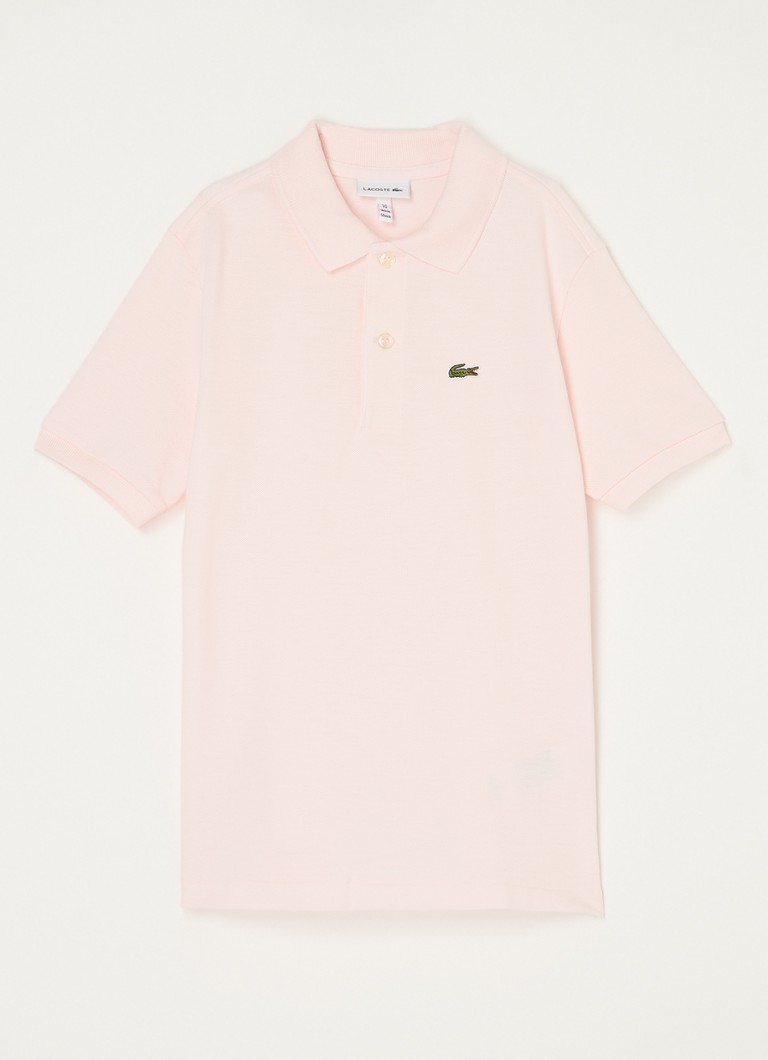 Lacoste polo krekls no pikē kokvilnas ar izšuvumu no logotipa