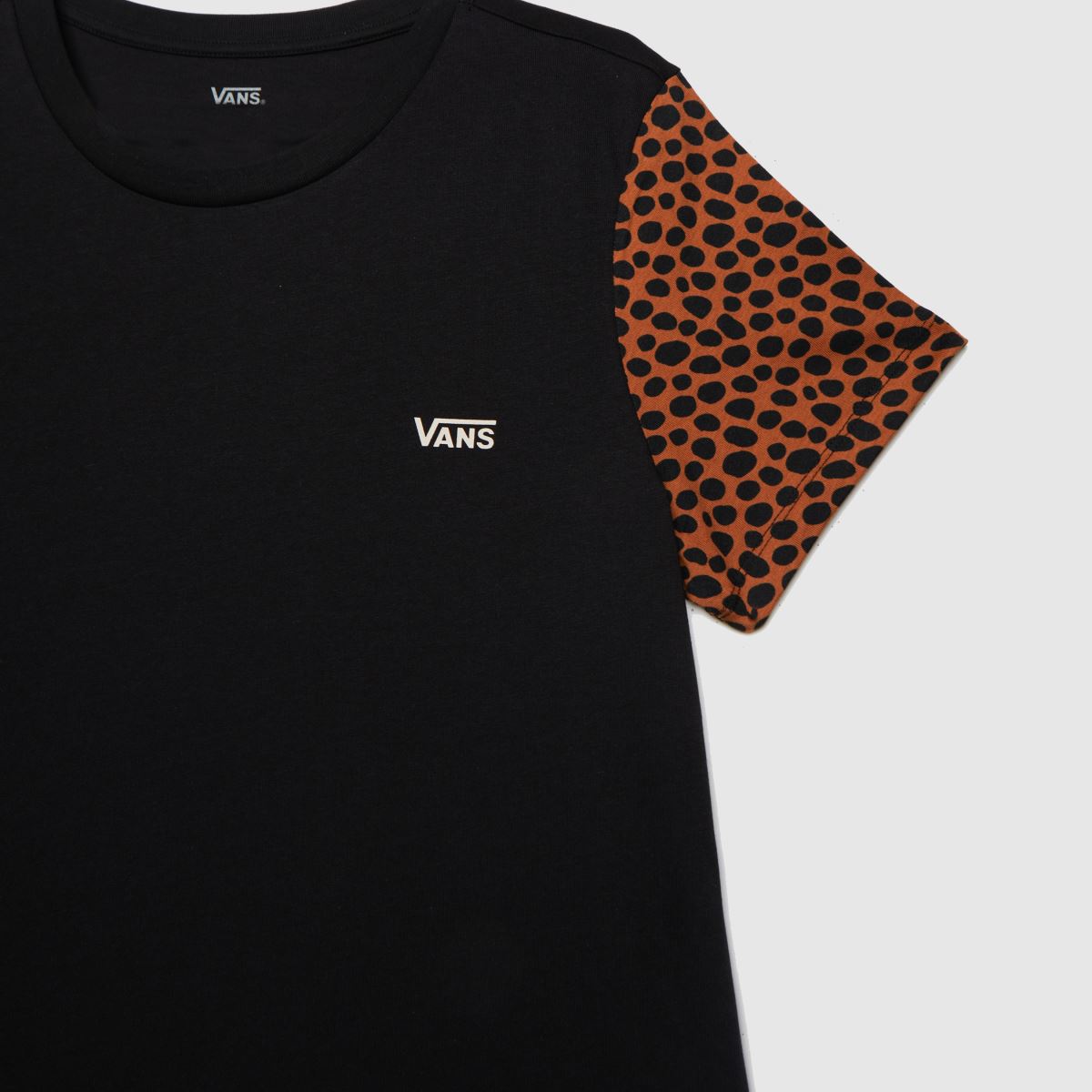 Vans – Svart t-shirt med vilda färgblock