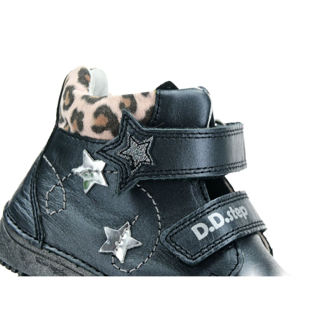 D.D.Step 318 Schwarze Barfuß-Stiefeletten (063)