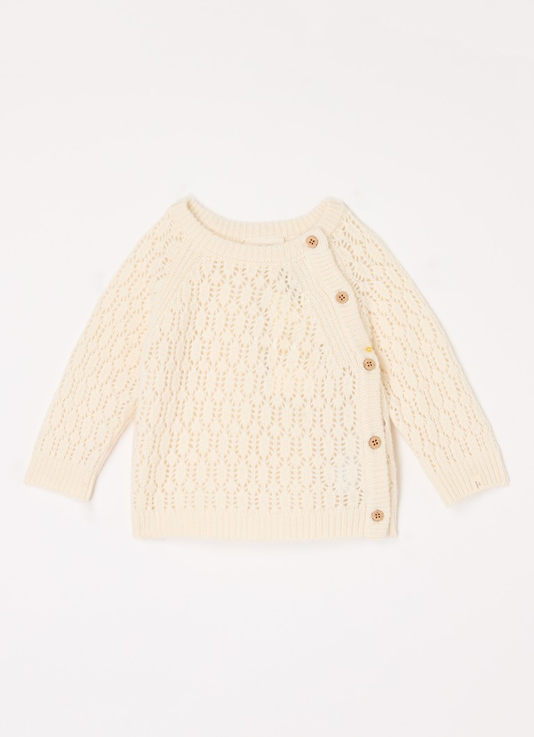 Pulover Lil' Atelier NBFRennessa confecționat din material gros tricotat cu amestec de lână