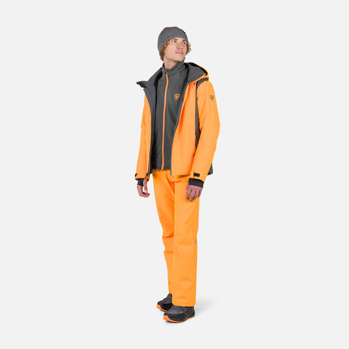 Herrenfleecejacke mit durchgehendem Reißverschluss Blackside