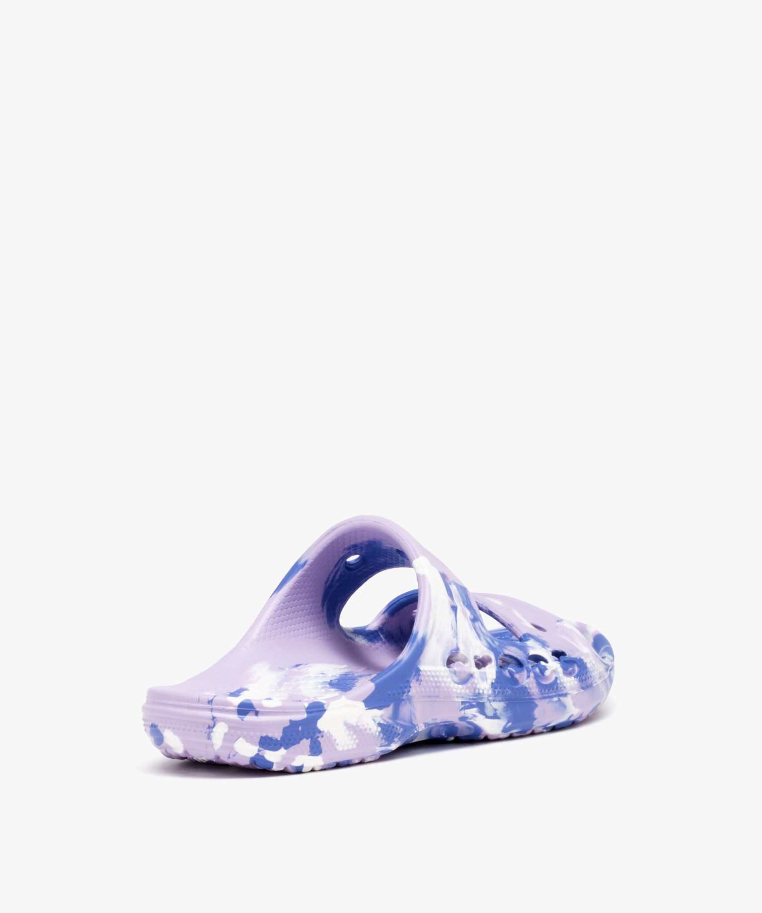 Mules de piscine femme à double brides perforées - Crocs violet | GEMO