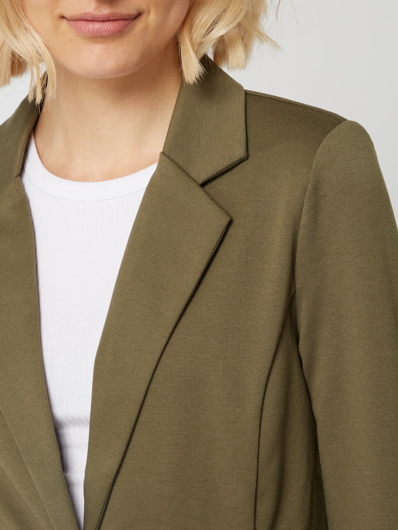Blazer mit Reverskragen Modell 'Kate' in olivgrün