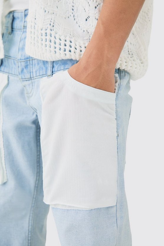 Lockere Jeans mit doppeltem Bund