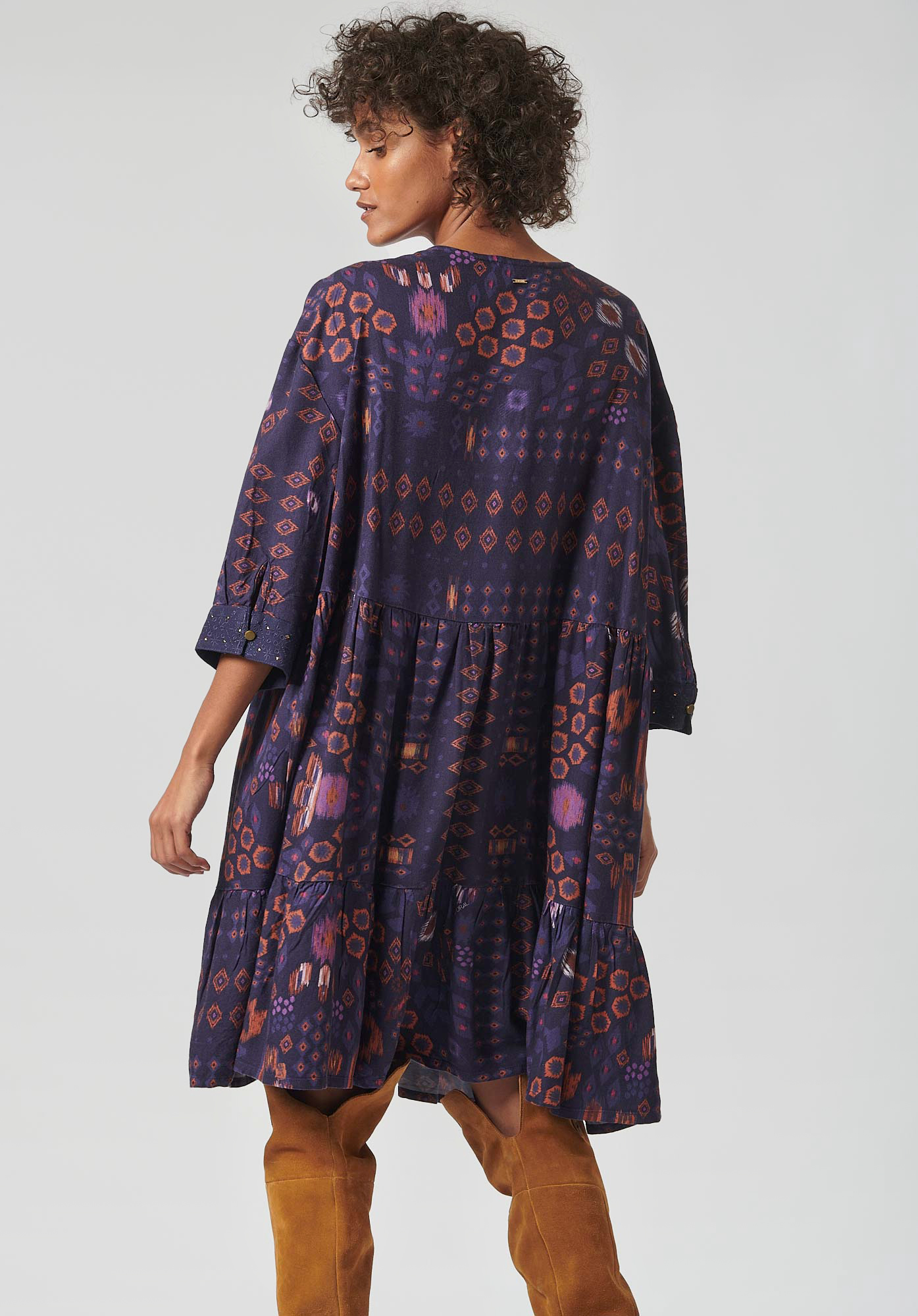 BILOR  Robe imprimé aztèque femme