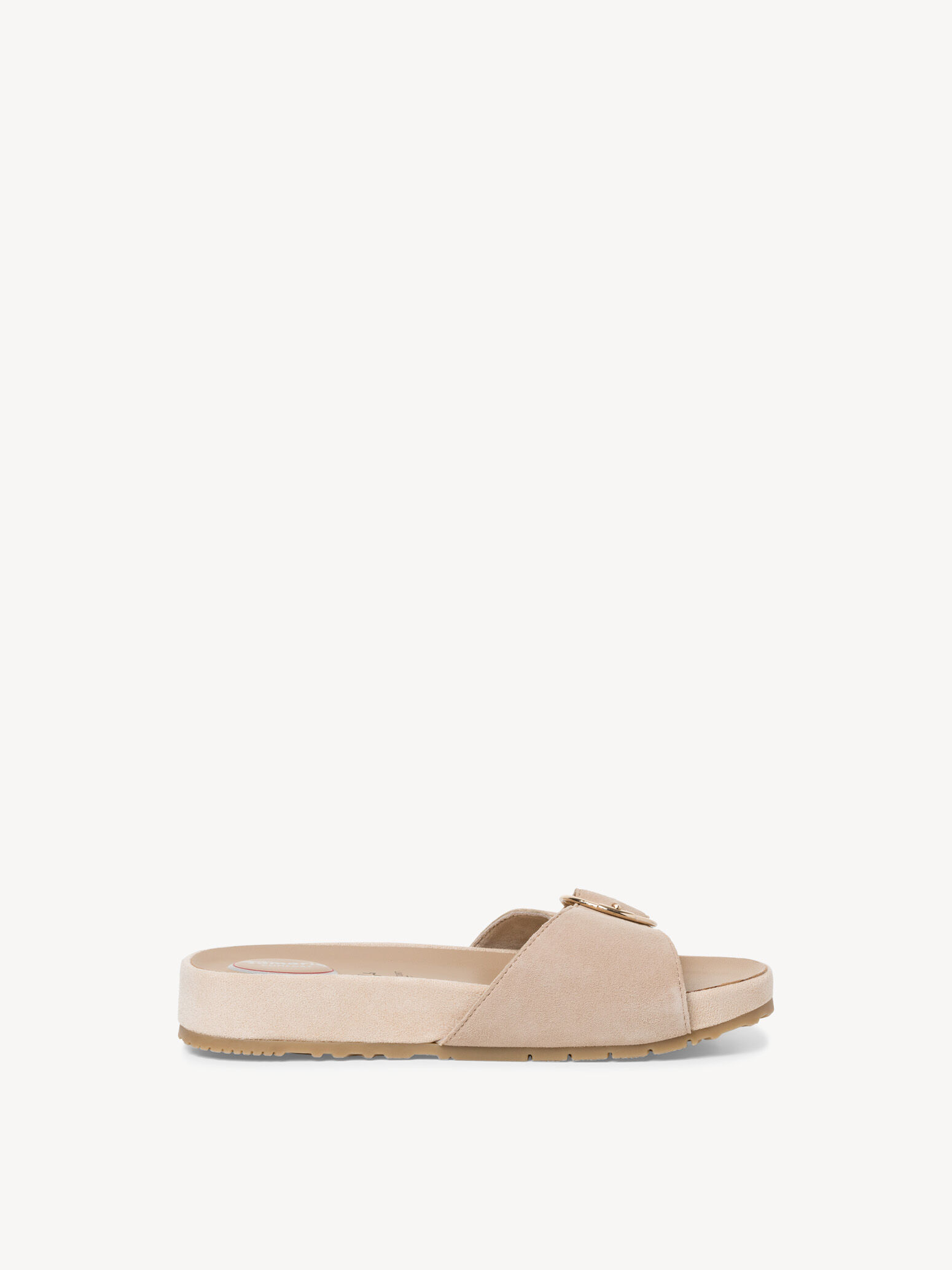 Mule en cuir - beige