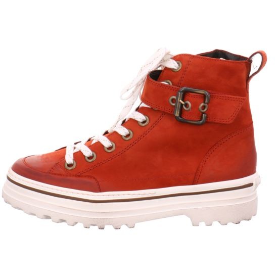 PAUL GREEN Stiefeletten rot ROYAL NUBUK pumpkin