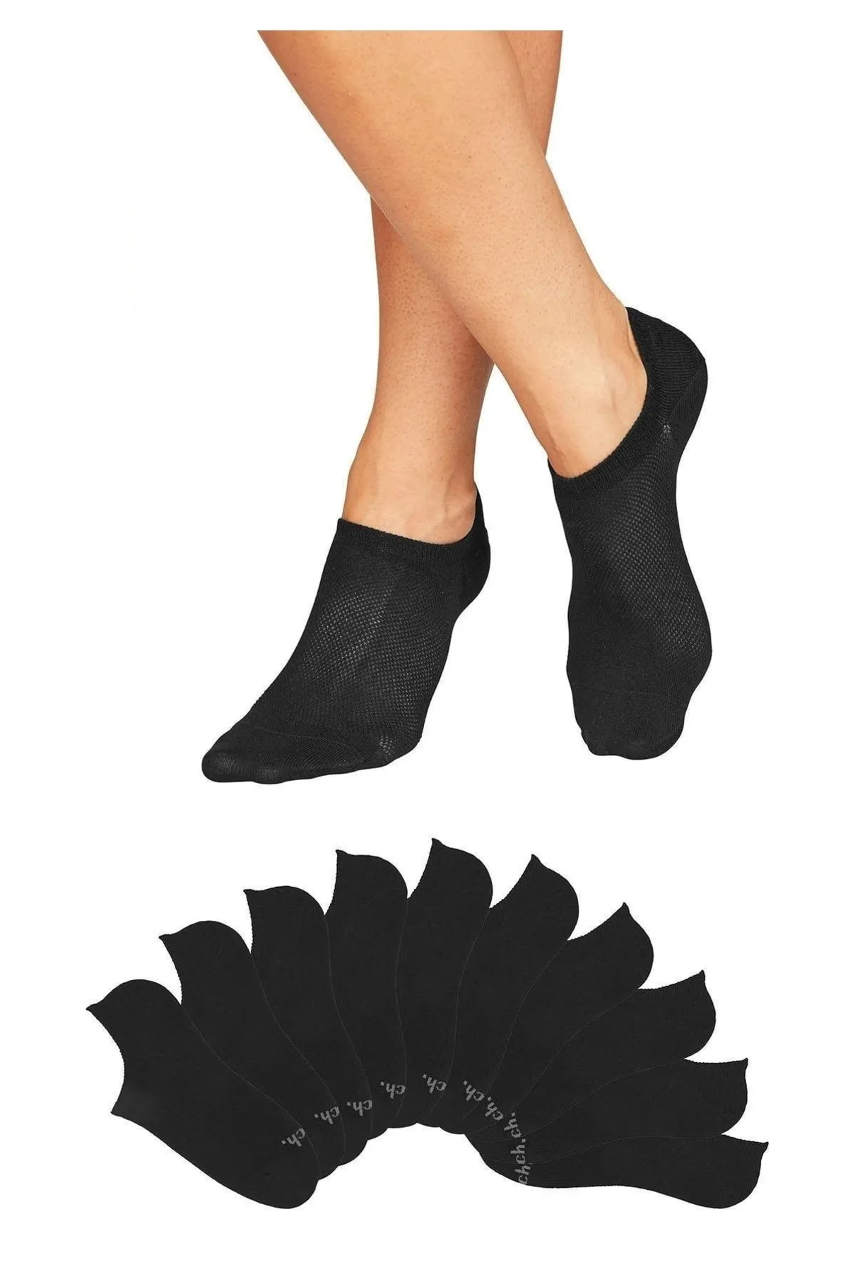 BENCH  Socken - Schwarz - Unifarben