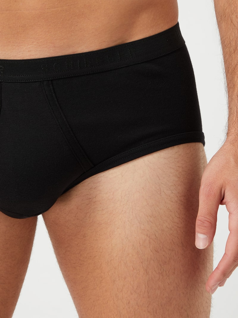 Slip aus Baumwolle in schwarz