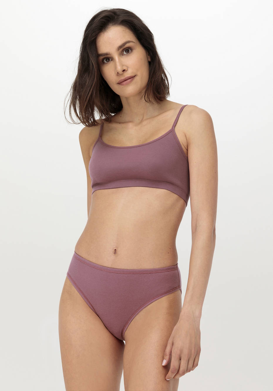 Slip high waist im 2er-Pack aus reiner Bio-Baumwolle