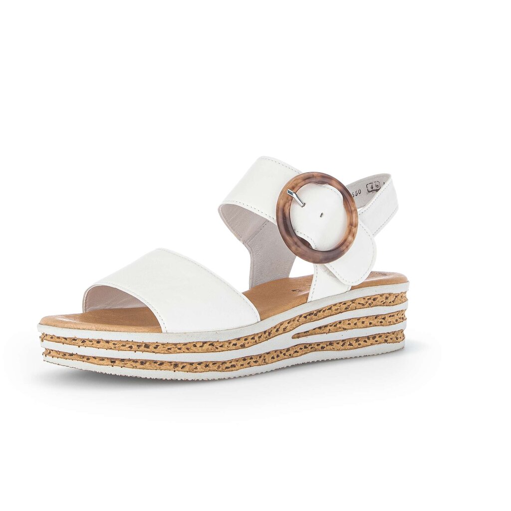 Gabor fashion Plateau Sandale creme