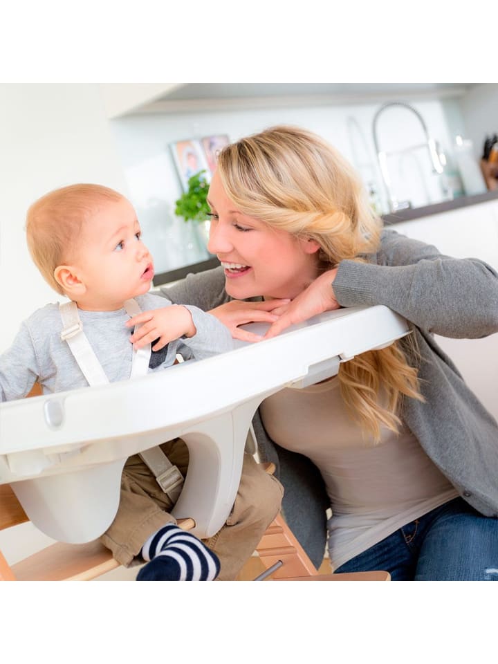 Hauck Alpha Tray - 2-teiliges Essbrett & Tisch für Alpha in weiss günstig kaufen onesize