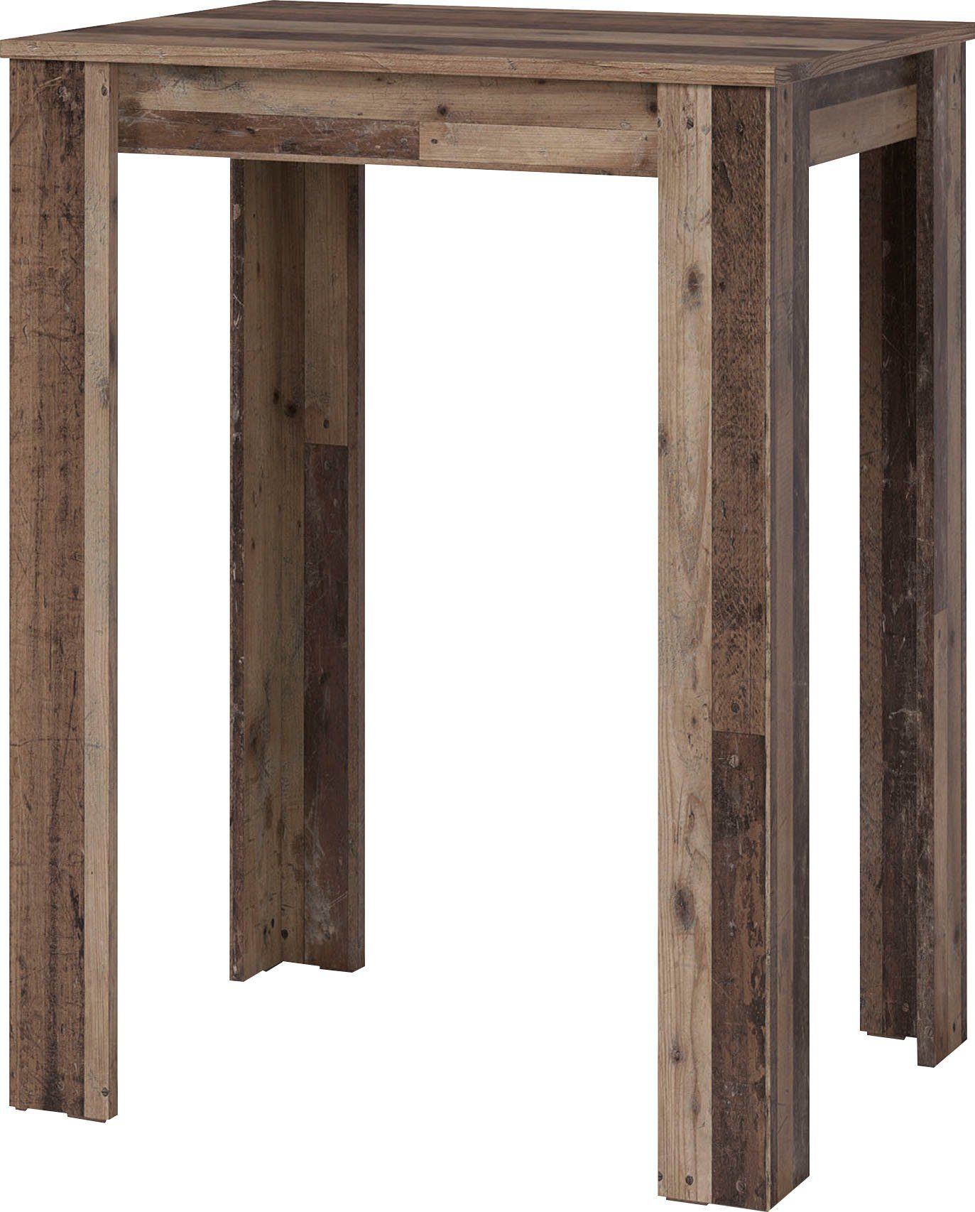 byLIVING Bargruppe Essgruppe Nele, Stühle Simone, (Set, 3-tlg., Tisch mit Barhockern), Barhocker, Bartisch