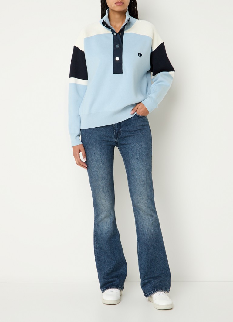 Jeans a zampa d'elefante a vita media Jean Claudie Pierlot, lavaggio medio