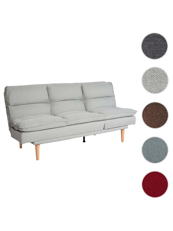MCW Schlafsofa M79 Schlaffunktion Liegefläche 180x110cm, Stoff/Textil mint-grau günstig kaufen onesize
