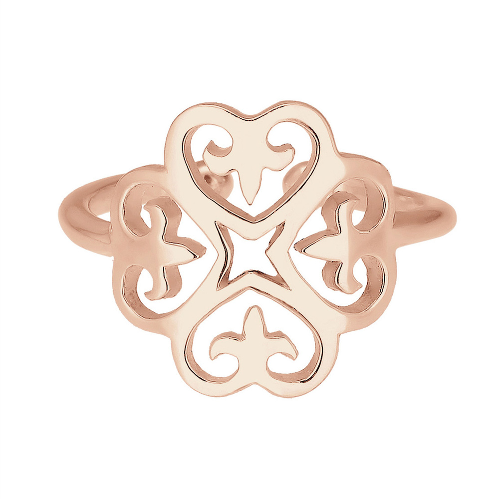 Elli Elli Bague Ornament Cut-Out Blume 925 Silber Bague