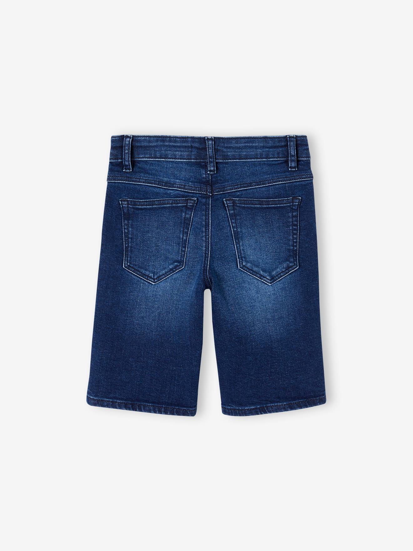 Vertbaudet Jungen Jeansshorts BASIC Oeko-Tex - double stone
