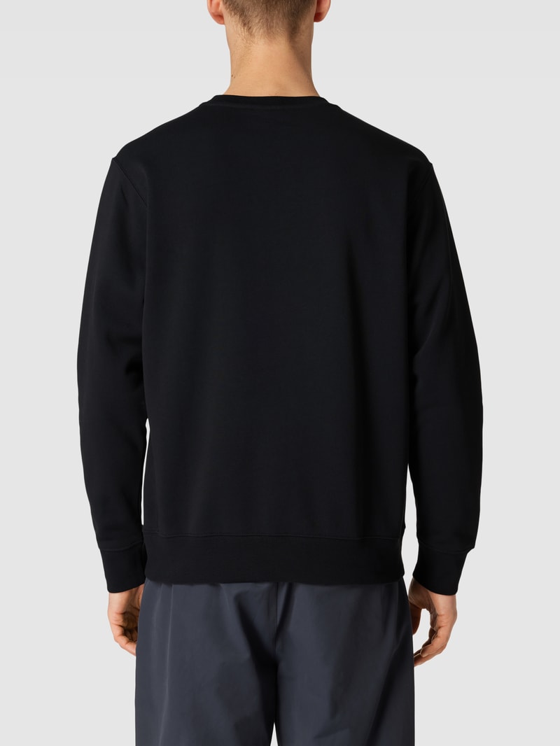 Sweatshirt mit Label-Print Modell 'CLUB' in schwarz