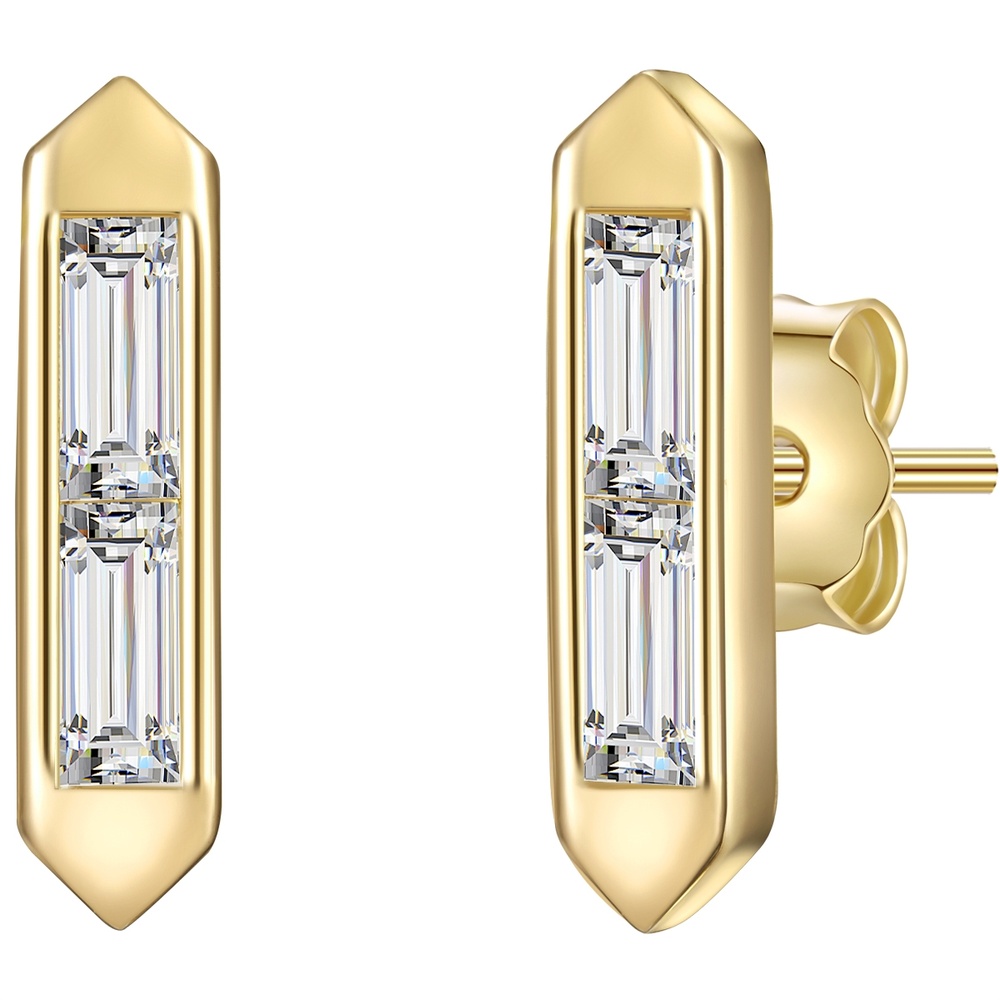 Glanzstücke München Puces d'oreilles en argent Argent sterling Topaze en Or jaune Boucles d'oreilles