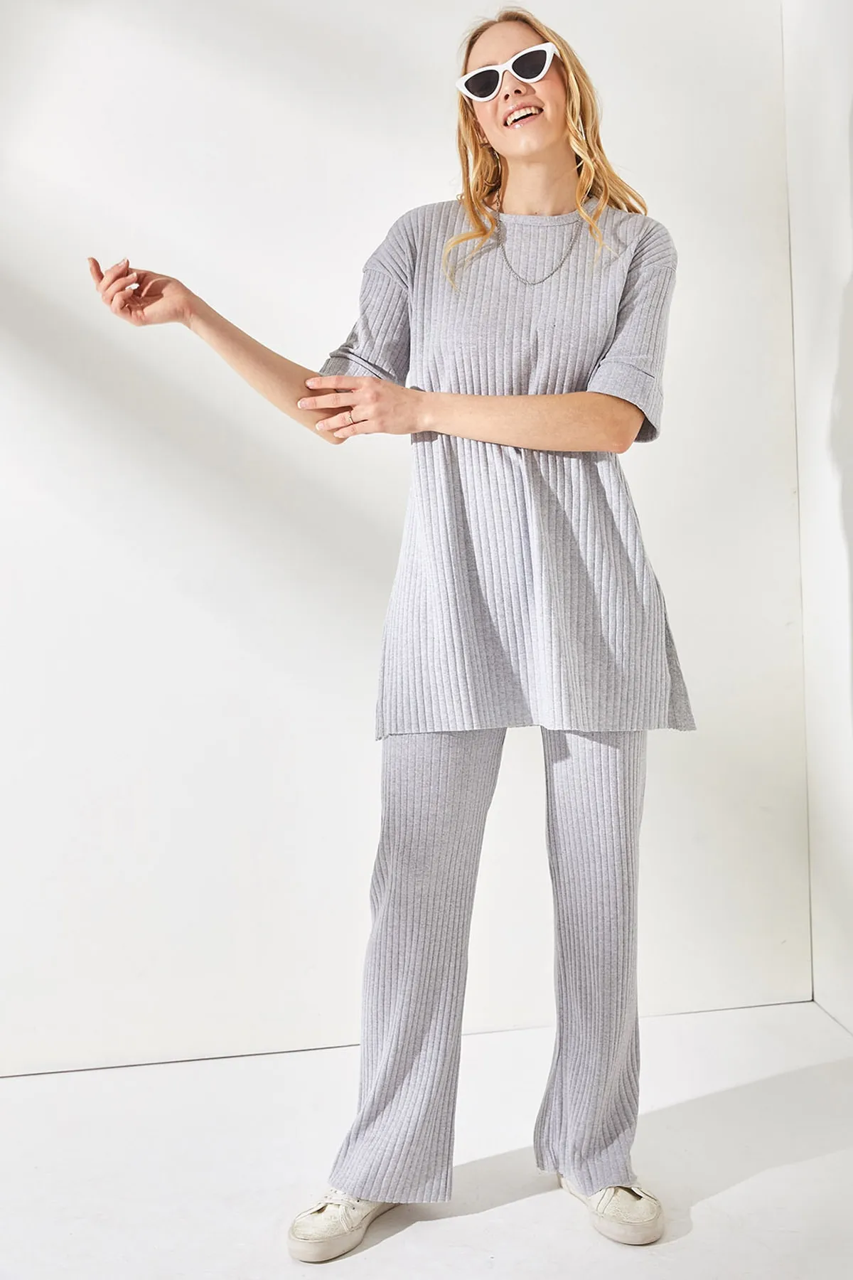 Olalook  Zweiteiler - Grau - Regular Fit
