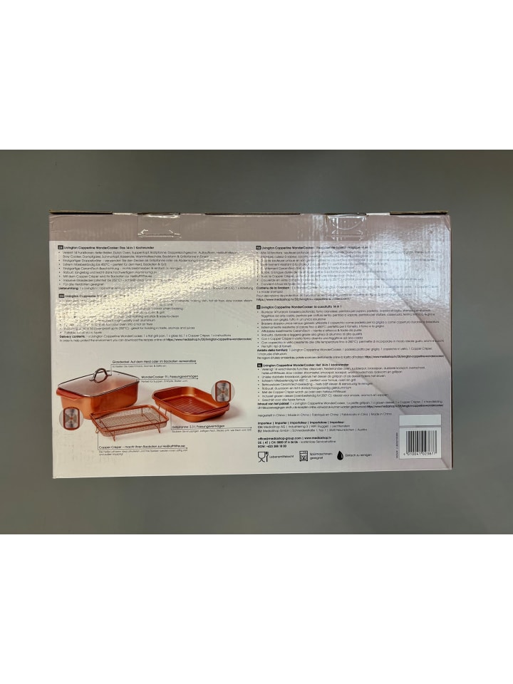Livington Bräter Copperline WonderCooker in Rot günstig kaufen onesize