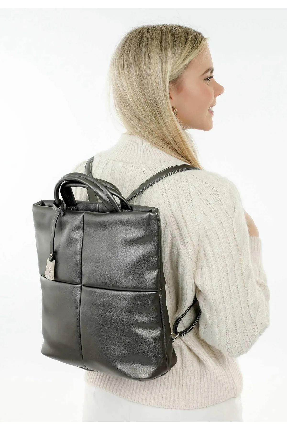 Emily & Noah  Rucksack - Silberfarben - Unifarben