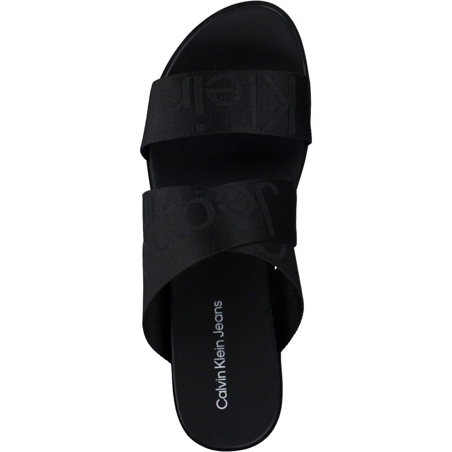 Calvin Klein YW0YW00966, Plateau-Pantoletten, Damen, BLACK