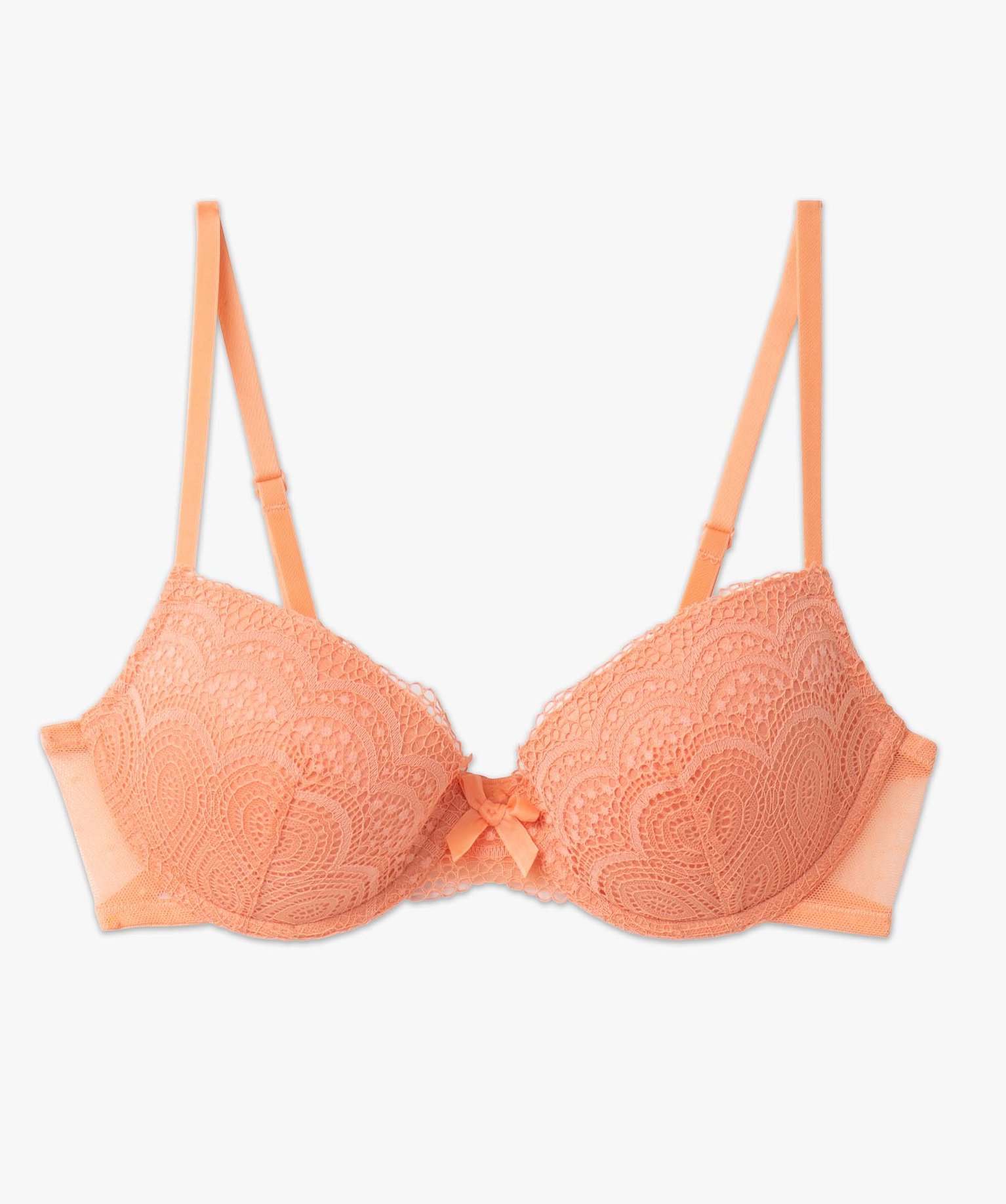 Soutien-gorge corbeille en dentelle à armatures femme rose | GEMO
