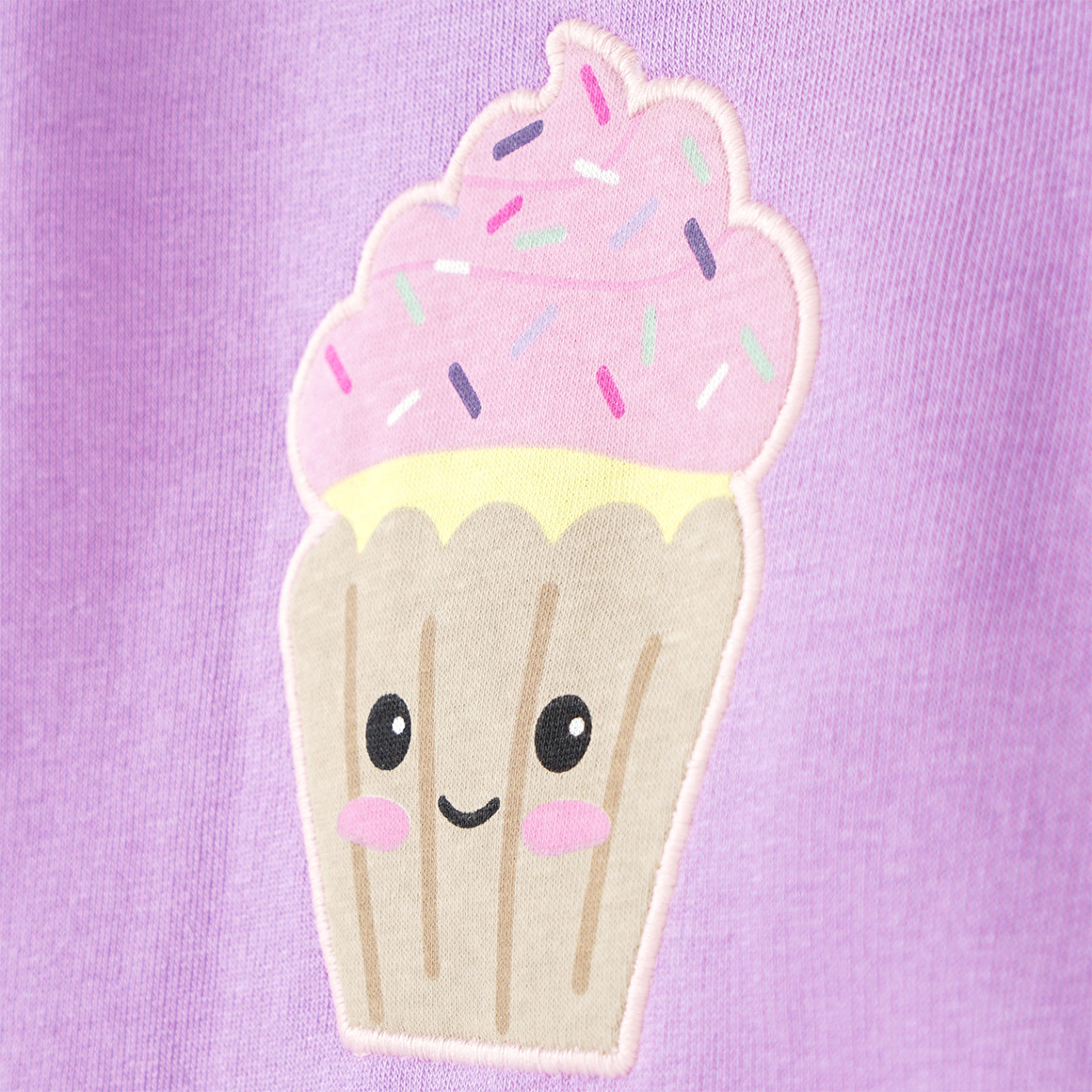 Baby Sweatshirt mit Cupcake-Applikation