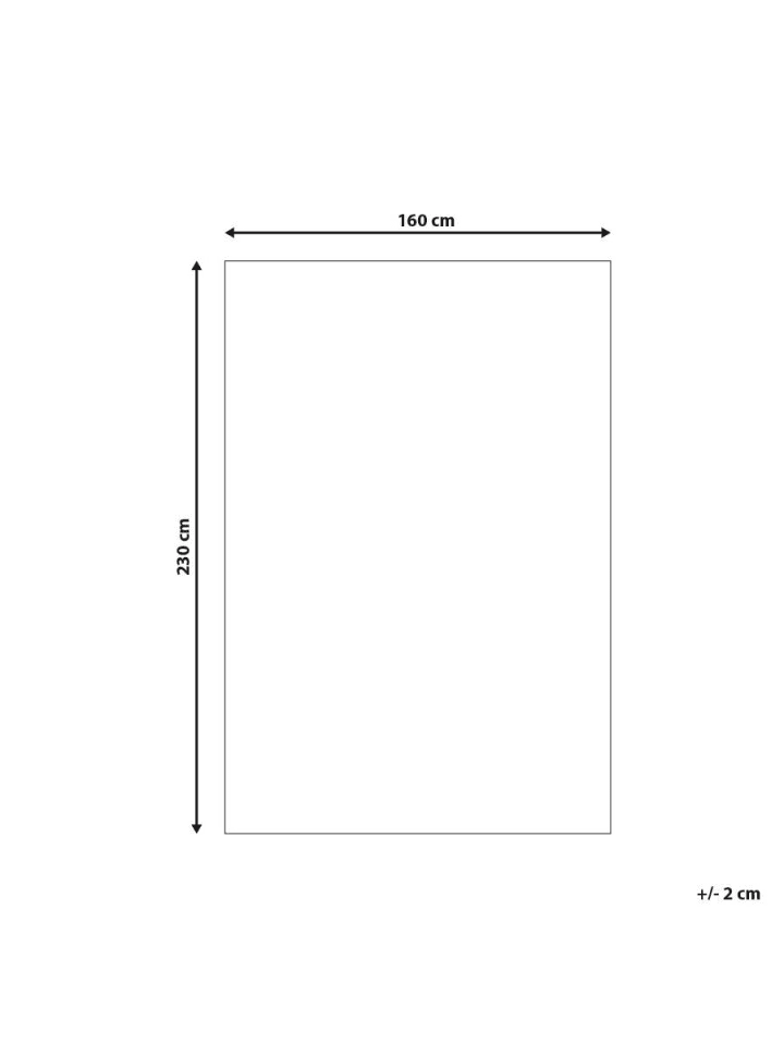 Beliani Outdoorteppich AKSU in Grau/Weiß - (W) 160 x (H) 0.3 x (L) 230 cm günstig kaufen onesize