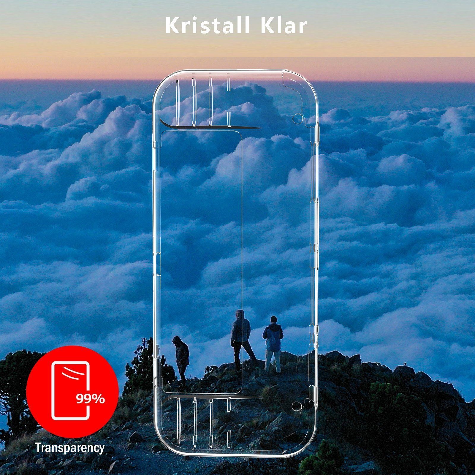 Mutoy Dockable Hülle für Nintendo Switch OLED, Transparent Dünn Zubehör Nintendo (Kristall TPU Schutzhülle, Weich Komfort Stoßfest Antikratz Schutzhülle, Switch Zubehör mit Switch OLED Konsole und Griff Cover)