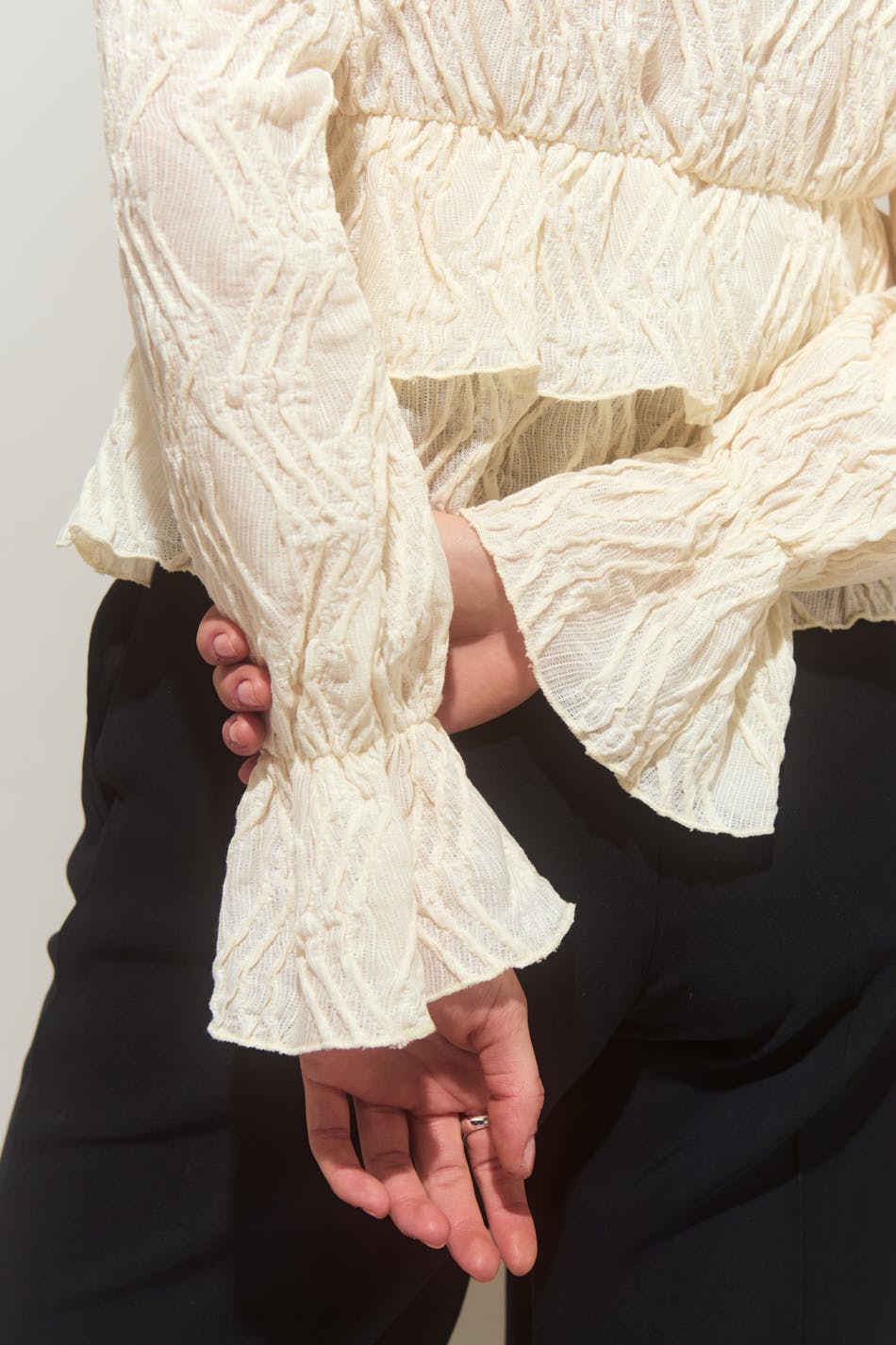 Boho frill top