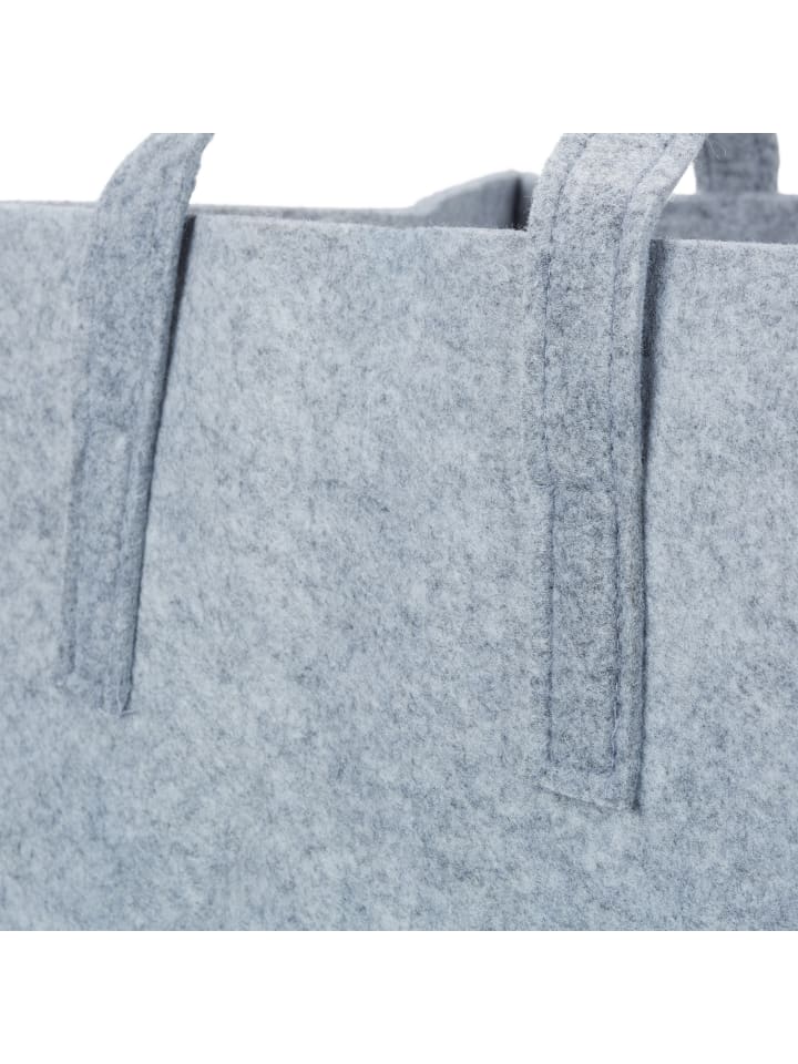 relaxdays Kaminholzkorb in Grau - (B)43 x (H)34,5 x (T)36,5 cm günstig kaufen onesize