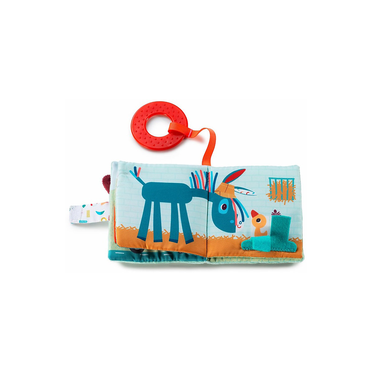 Spielbuch/Stoffbuch Bauernhof, 10x10x3 cm