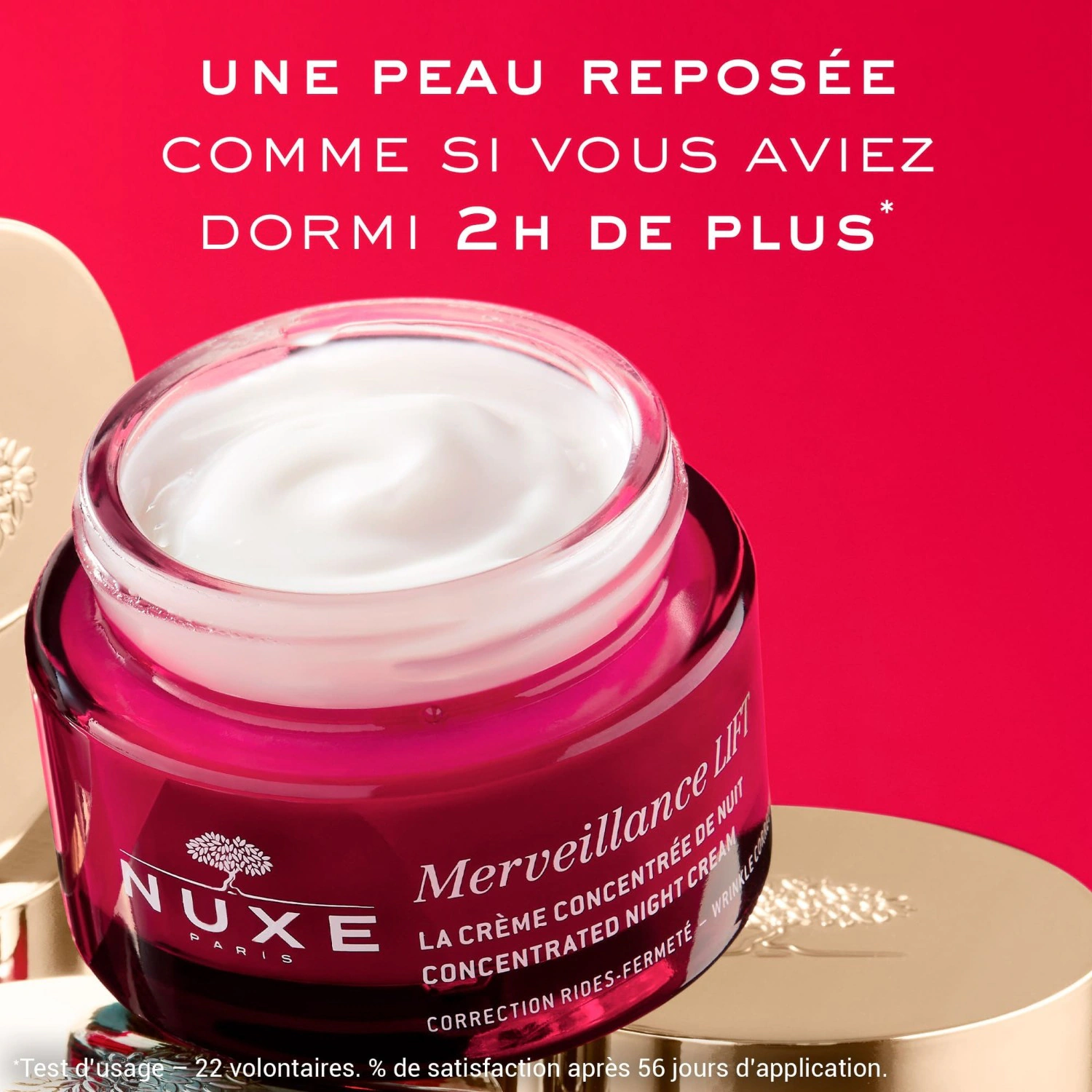 Crema de noche concentrada NUXE, cuidado facial antiedad