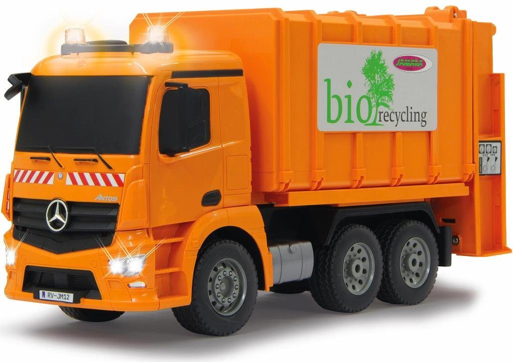 Jamara RC-Truck Müllwagen Mercedes Antos, mit Sound und LED Beleuchtung